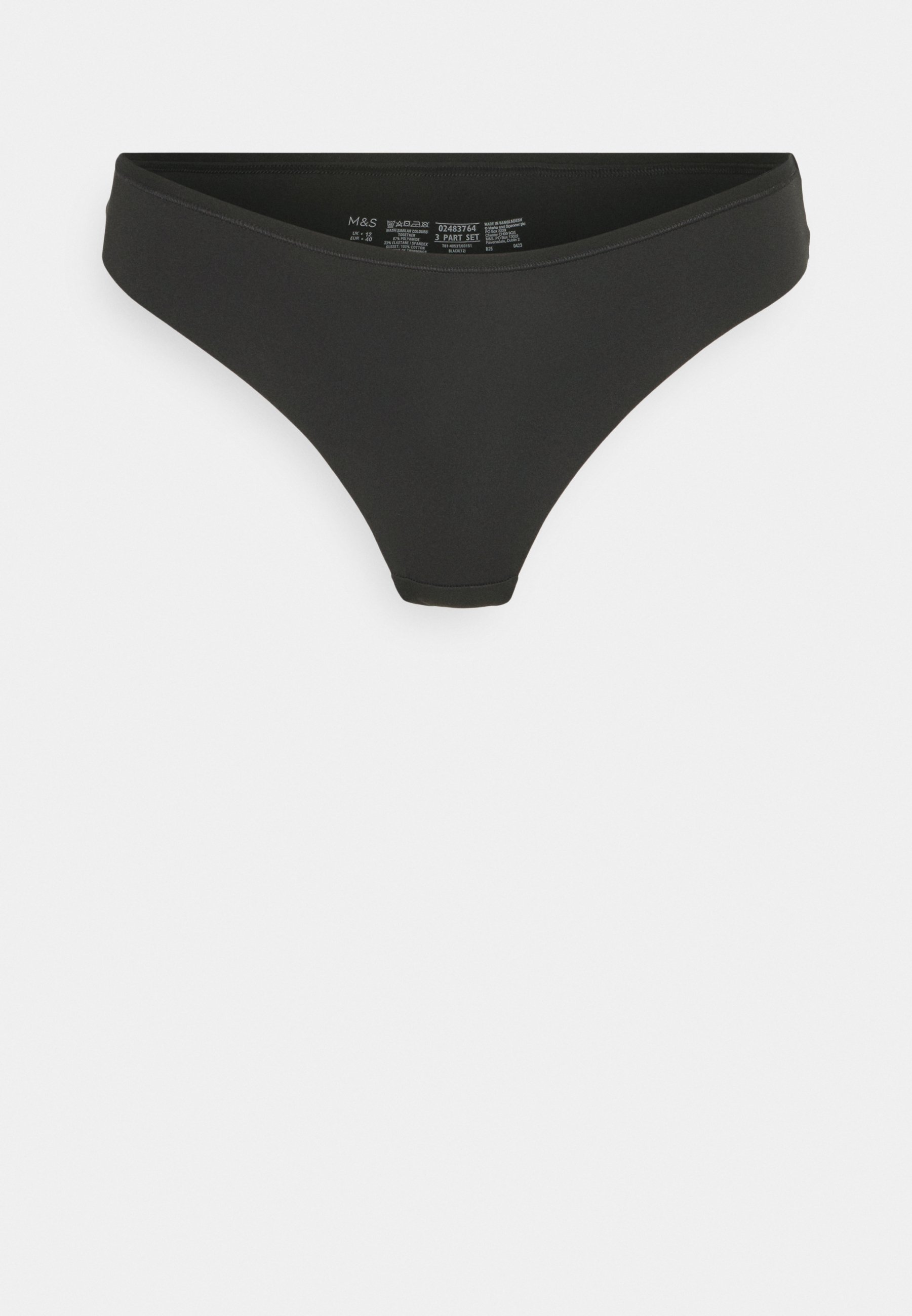 Marks & Spencer FLEXI 3 PACK - Thong - black - Zalando