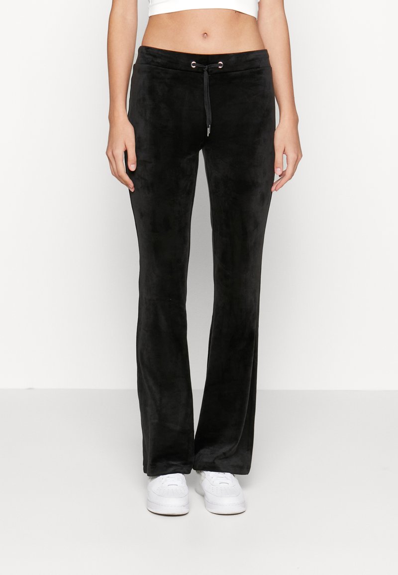 Gina Tricot Tall VELOUR Tracksuit bottoms black Zalando.ie