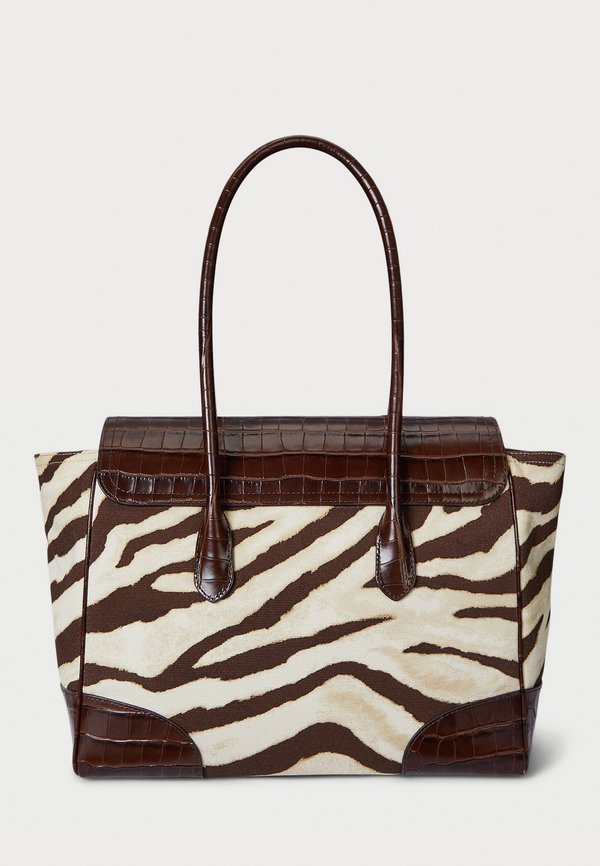 ZEBRA PRINT CANVAS LARGE TANNER SATCHEL - Tote bag2