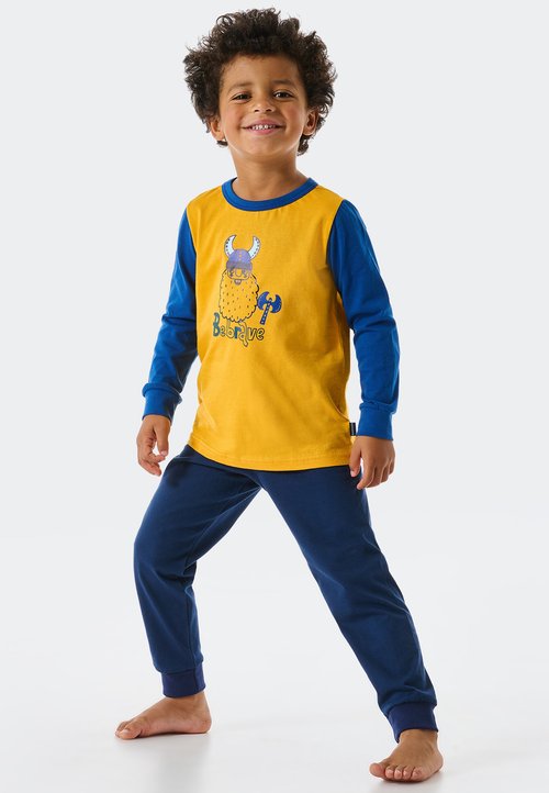 Pigiama Lungo Schiesser Rat Henry Per Bambini E Ragazzi, In Morbido Cotone - 2