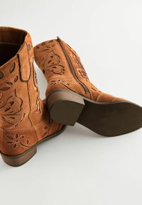 Next REGULAR FIT - Cowboy- / Bikerboots - tan brown suede