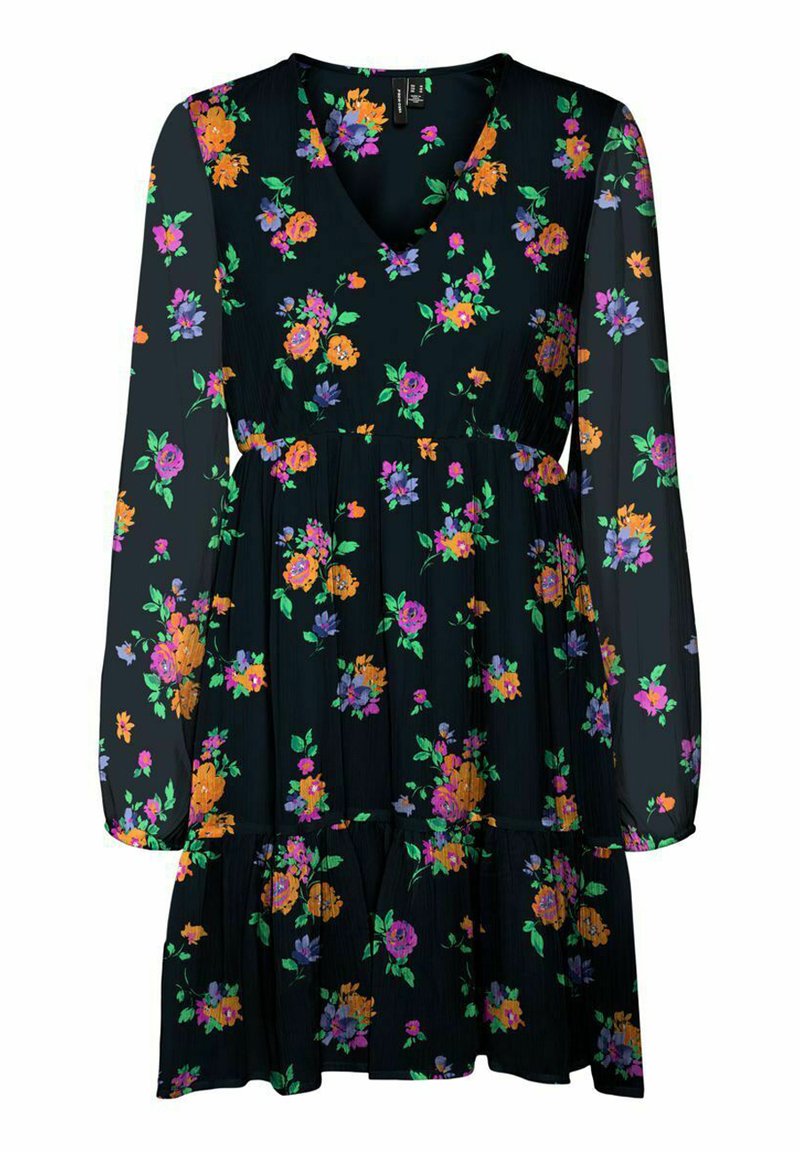 Vero Moda Jurk gemêleerd zwart Vero Moda Jurk gemêleerd zwart