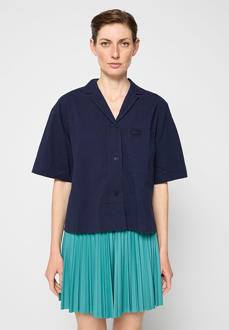 Lacoste Overhemdblouse donkerblauw
