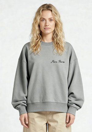 Mira Paris BASIC SUPERHEAVY OVERSIZED BOXY  - Sweatshirt - mottled grey