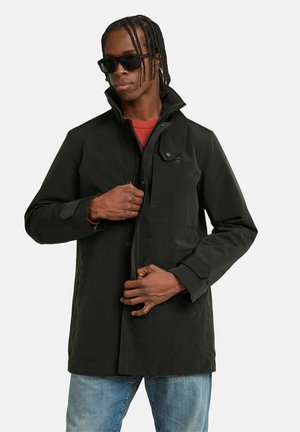 GARBER - Short coat - dk black gs grey