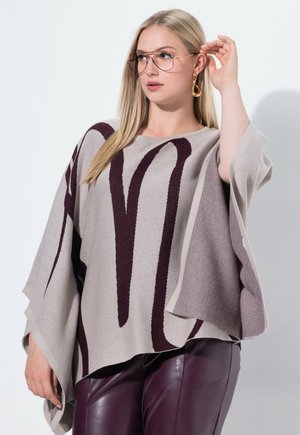 BRUSH STROKE - ROUND NECK - Mantella - grey beige
