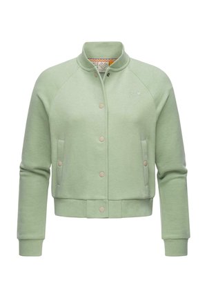 COLLEGE SIMONETTE - Mikina so zipsom - dusty green