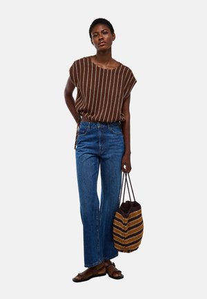 Monoprix, JEAN LARGE - Jean flare - stone denim