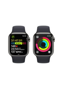 Apple APPLE WATCH SERIES 9 GPS + CELLULAR 41MM S/M - Smartwatch - graphite stainless steel case/midnight sport band