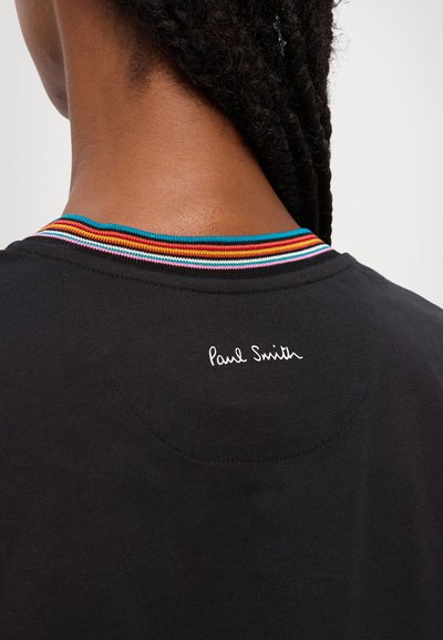 Paul Smith WOMENS STRIPE NECK - Základné tričko - black