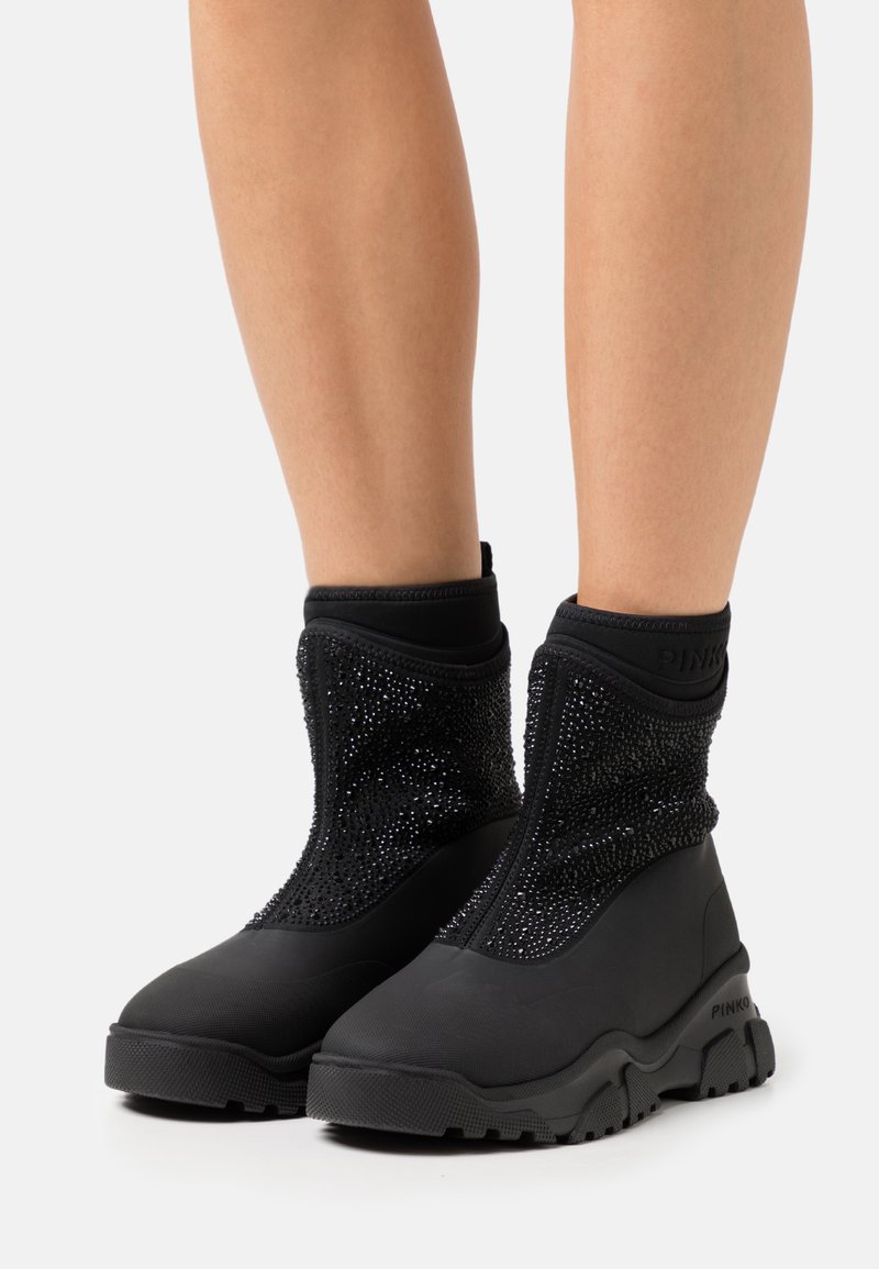 Pinko MOSS TREK BOOT Platform Ankle Boots Black Zalando de
