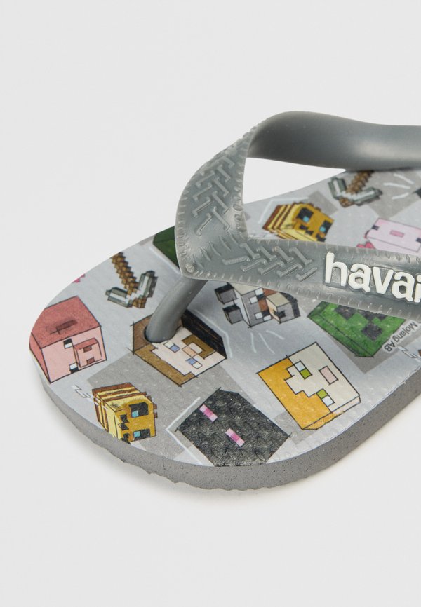 MINECRAFT – Badesandale – steel gray