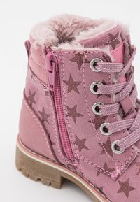 TOM TAILOR Bottines à lacets - old rose