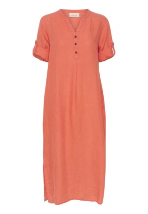 Cream CRBELLIS CAFTAN - Jurk - hot coral