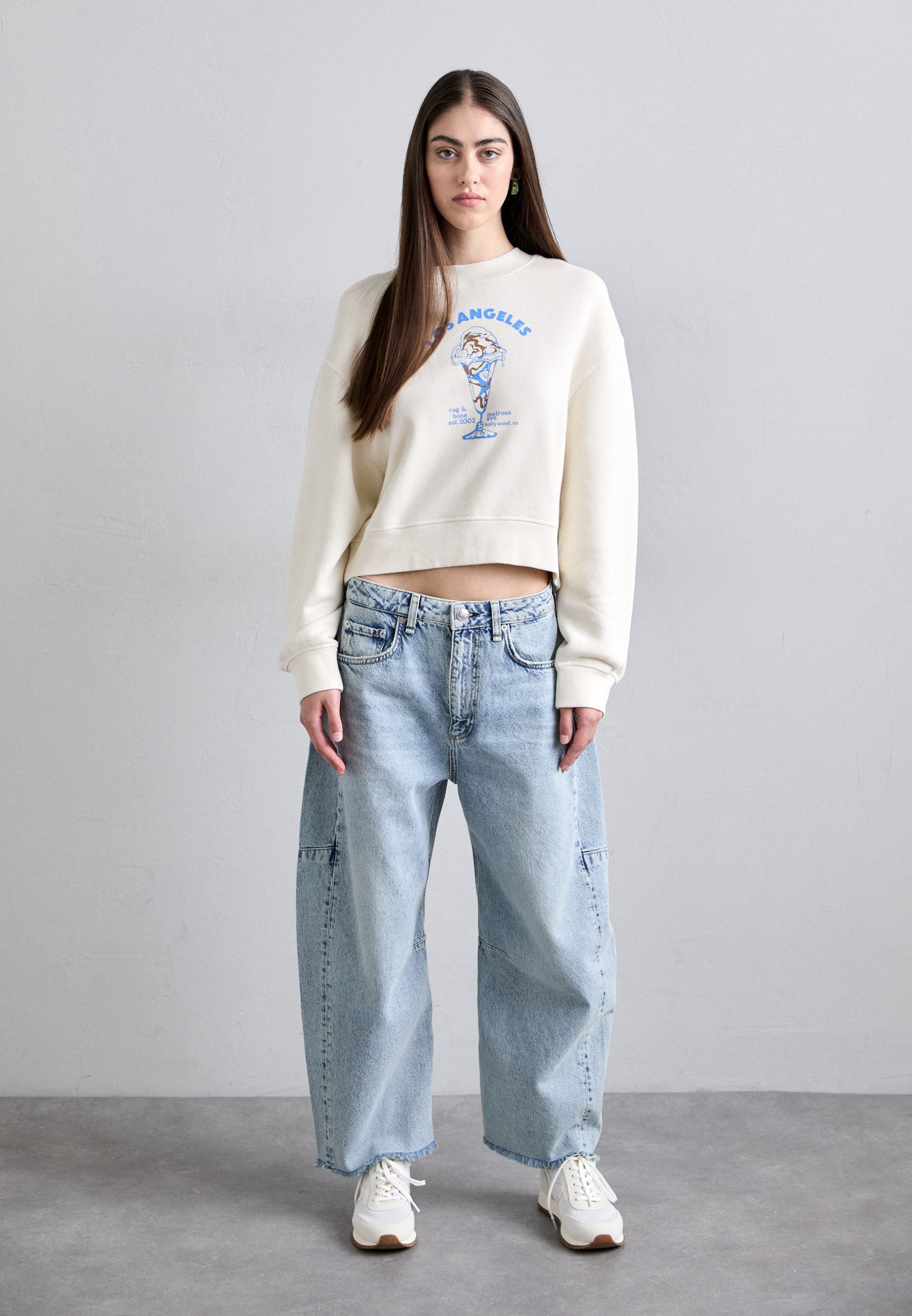 売れ筋商品|||ラグアンドボーン パーカー・スウェットシャツ レディース アウター ICE CREAM - Sweatshirt - chalk rag & bone ICE CREAM - Sweatshirt - chalk/beige - Zalando