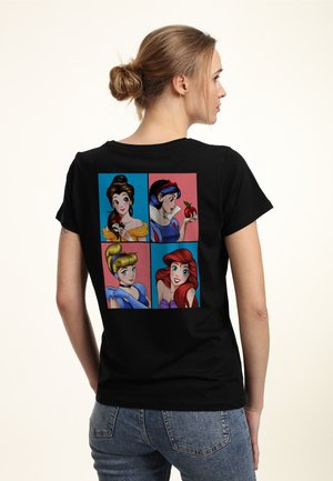 Disney PRINCESSES - T-shirt print - black