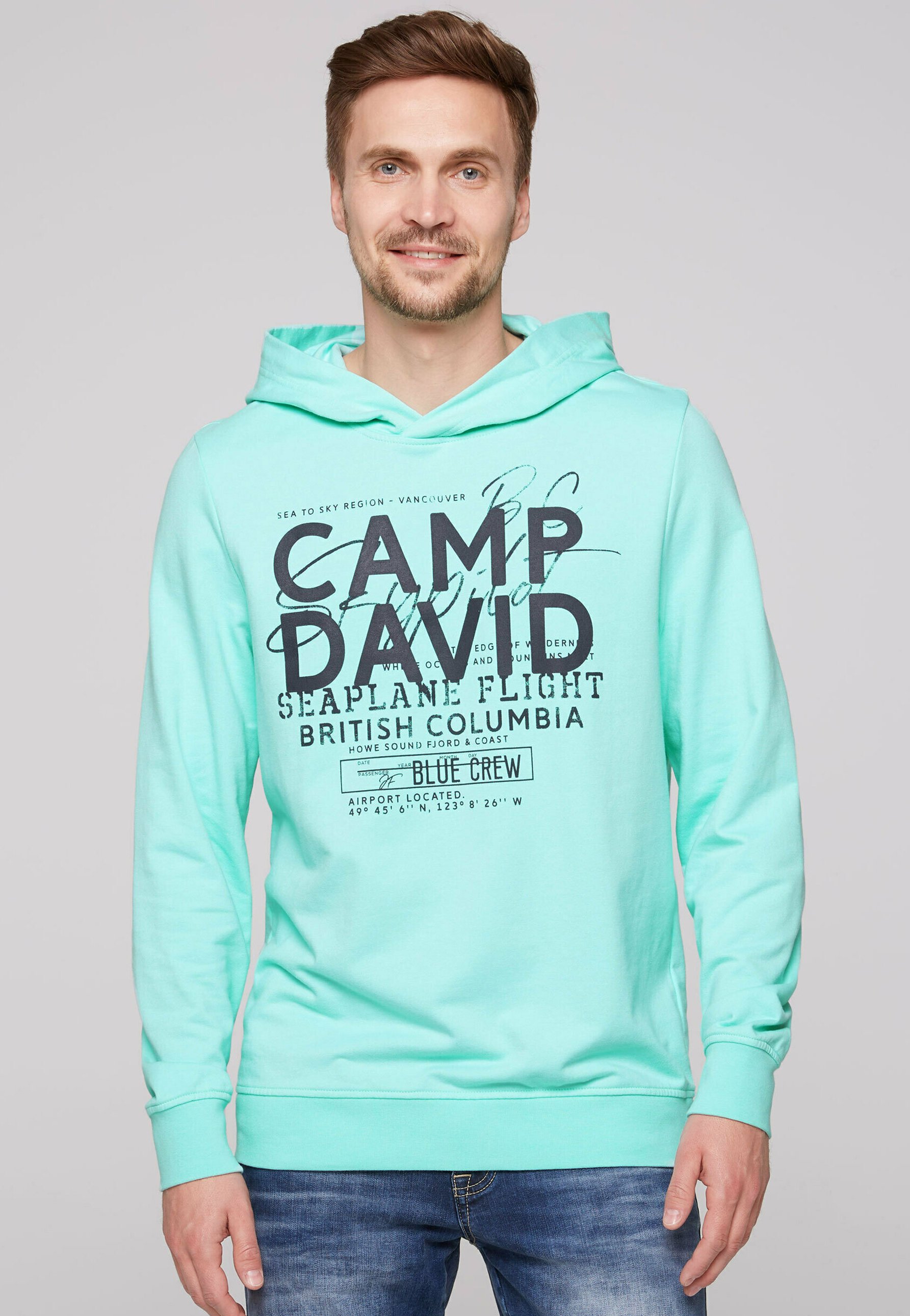 Dip Dye Camp David Rosa Lila Hoodie Camp David Hoodie Farbverlauf