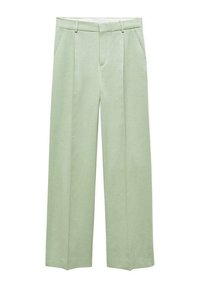 Mango Pantaloni - light green