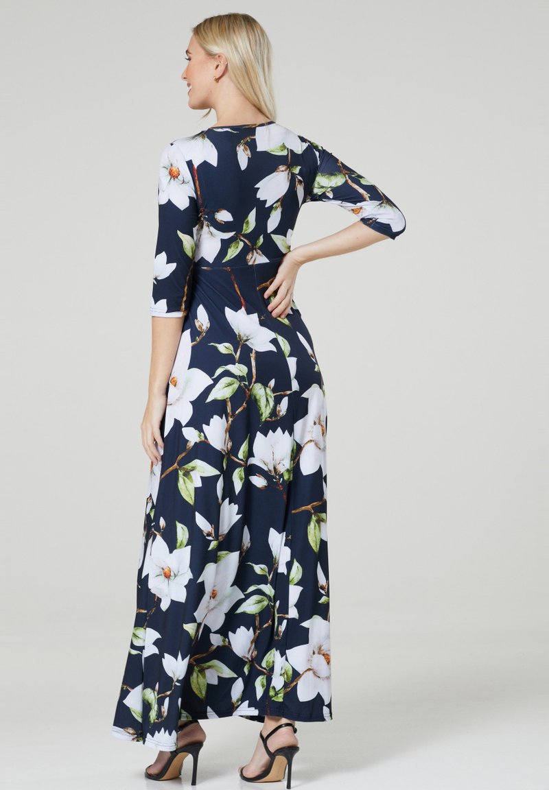 Damen Freizeitkleider | Chelsea Clark Maxikleid dark blue off white green/dunkelblau - KV49485 Damen Freizeitkleider | Chelsea Clark Maxikleid dark blue off white green/dunkelblau - KV49485