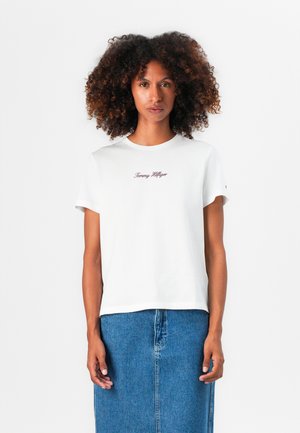 CLASSIC SCRIPT TEE - T-Shirt print - ecru