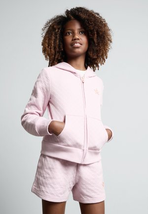 STAR POINTELLE FULL ZIP HOODIE - Zip-up sweatshirt - summit pink