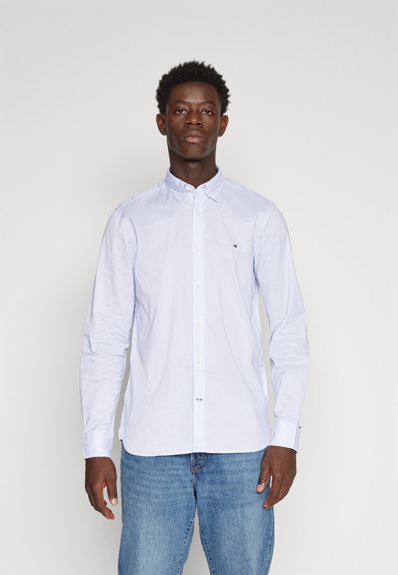 Tommy Hilfiger FLEX MINI PRINT - Camicia - cloudy blue/blue ceramics
