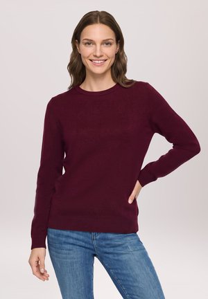 Betty Barclay, BETTY BARCLAY BASIC-STRICKPULLOVER MIT RUNDHALSAUSSCHNITT - Pullover - maroon banner