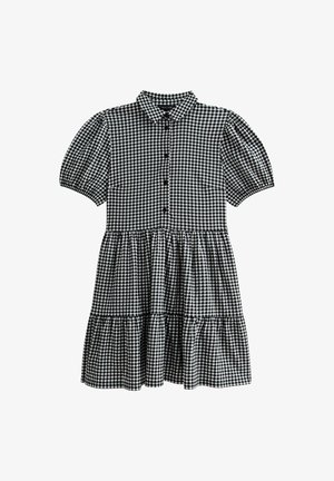 New Look CRINKLED GINGHAM CHECK MINI - Blousejurk - black pattern