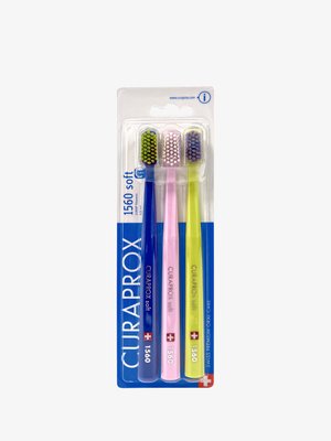 Curaprox CS 1560 TRIO PACK - Hulpmiddel voor tandverzorging - dark blue light pink light green