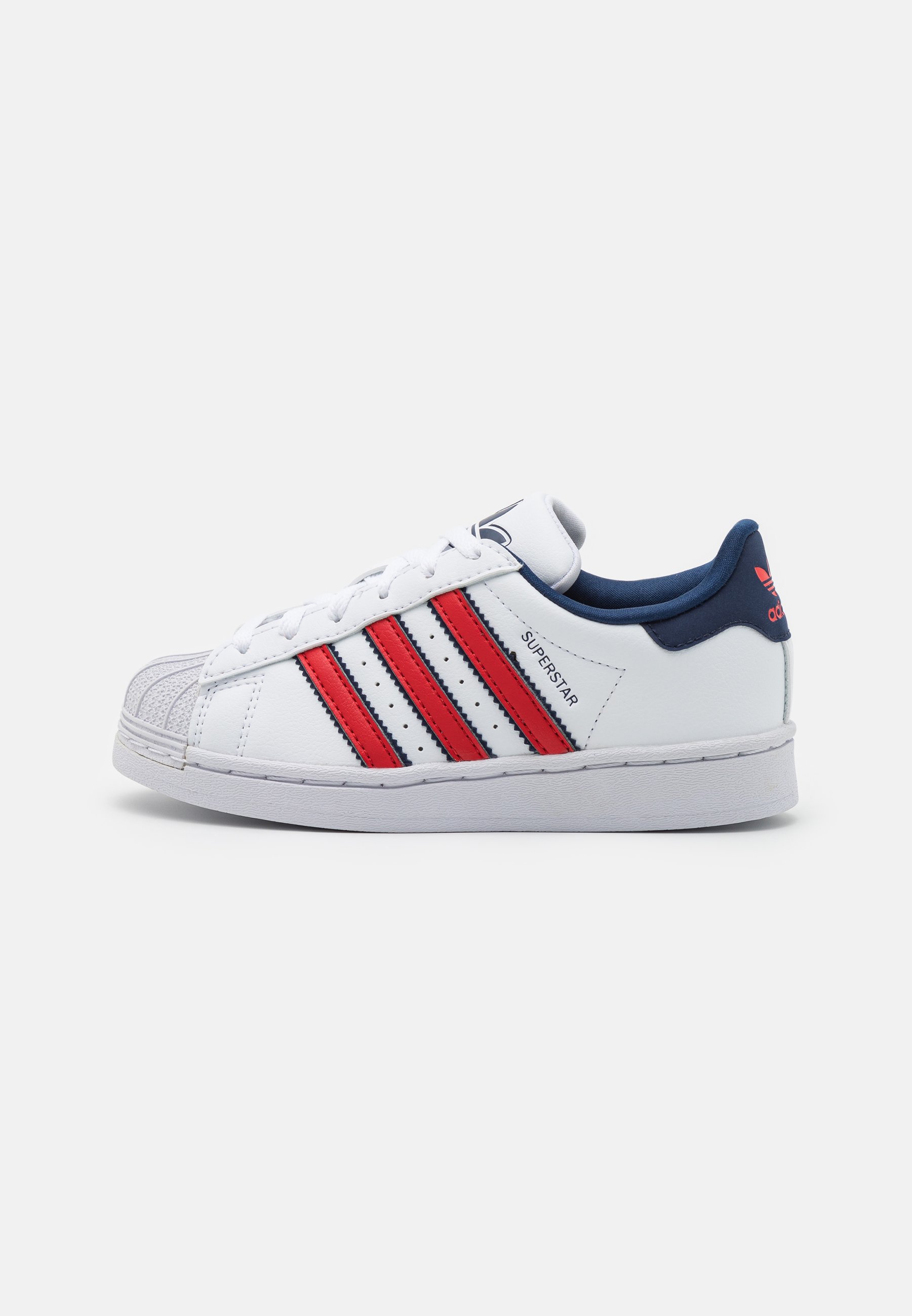 adidas Originals SUPERSTAR UNISEX - Trainers - ftwr white/better scarlet/night indigo/white - Zalando adidas Originals SUPERSTAR UNISEX - Trainers - ftwr white/better scarlet/night indigo/white - Zalando