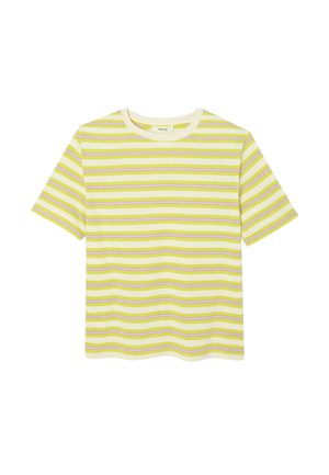 Promod, T-SHIRT RAYÉ EN JERSEY - T-shirt imprimé - rayé jaune