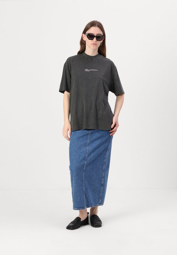 RELAXED GLITTER TEE - Print T-shirt2