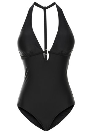 MIT TIEFEM AUSSCHNITT - Maillot de bain - schwarz