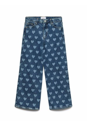 VMTESSA HOHE TAILLE - Flared jeans - medium blue denim