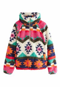 Next BORG HALF REGULAR FIT - Flísová bunda - bright ikat