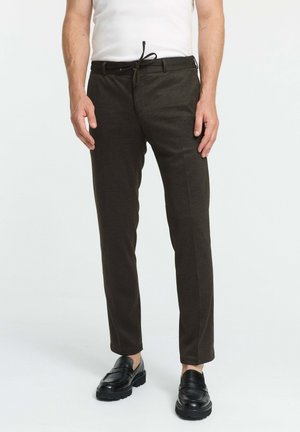DISPARTAFLEX - Suit trousers - dark brown