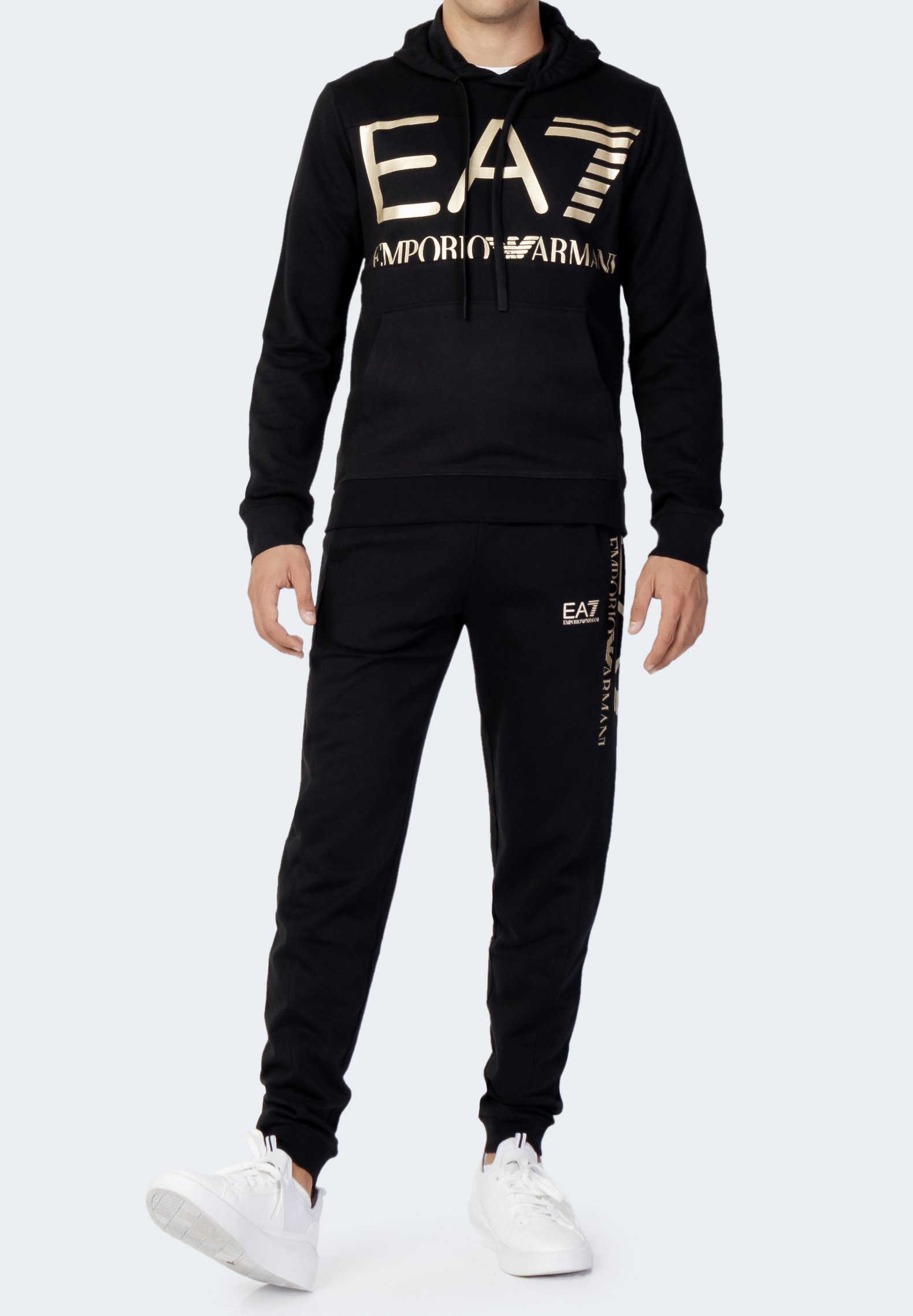 EA7 Emporio Armani SET - Trainingspak - black/zwart - Zalando.nl