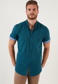 Buratti REGULAR FIT - Overhemd - petrol blue