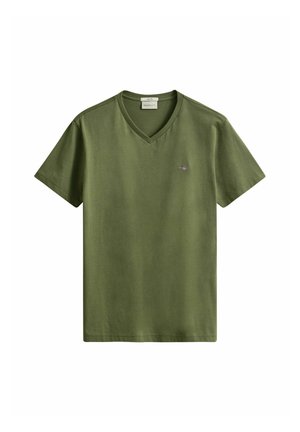 GANT, SLIM FIT - T-shirt basique - dry herb green