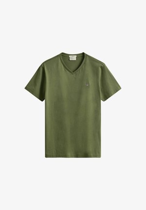 GANT, SLIM FIT - T-Shirt basic - dry herb green