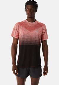 ASICS SEAMLESS SS - Sports T-shirts - performance black spice latte