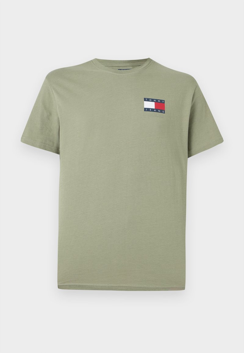 Tommy Jeans T-shirt basic olijfgroen