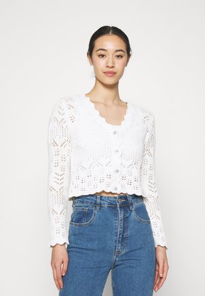 PEARL CARDIGAN - Cardigan - white