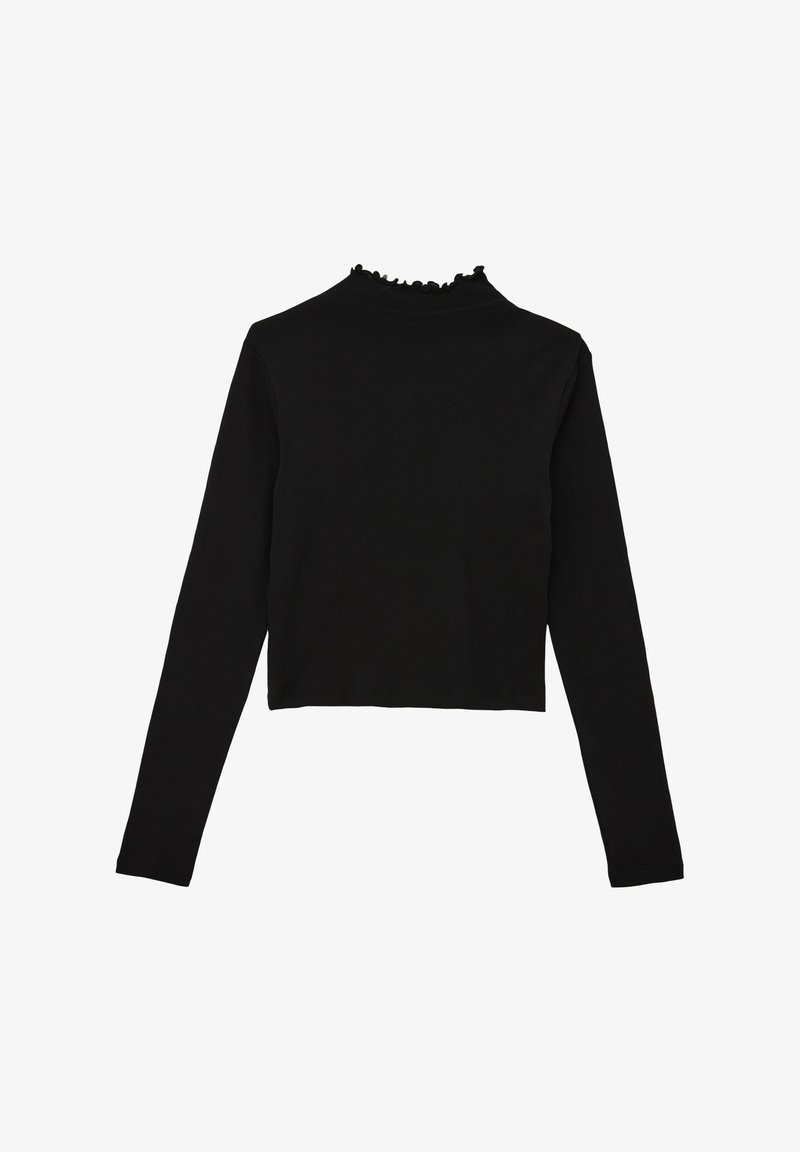 s.Oliver MIT STEHKRAGEN - Longsleeve - schwarz
