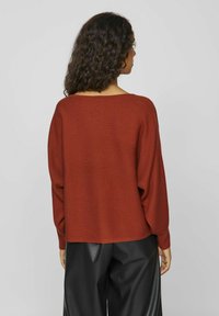 VILA U-BOOT-AUSSCHNITT - Džemperis - burnt henna