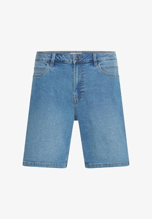 Solid, SDPAYTON STRAIGHT FIT - Denimové šortky - light blue denim