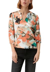 s.Oliver MIT AUSSCHNITT - Langarmshirt - papaya