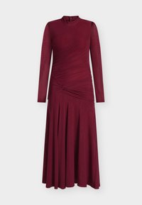 LIYANA RUCHED MESH DRESS - Robe de soirée - berry