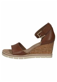 Caprice Sandali con plateau - cognac