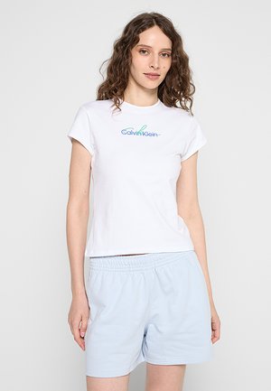 Calvin Klein Jeans, SS SLIM SCRIPT CK LO - Camiseta estampada - brilliant white